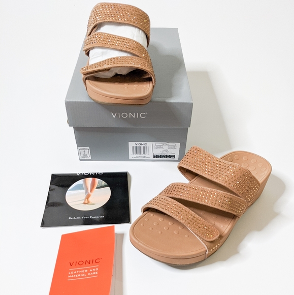 Vionic Shoes | Vionic Suede Platform Rhinestone Sandals Alexis | Poshmark